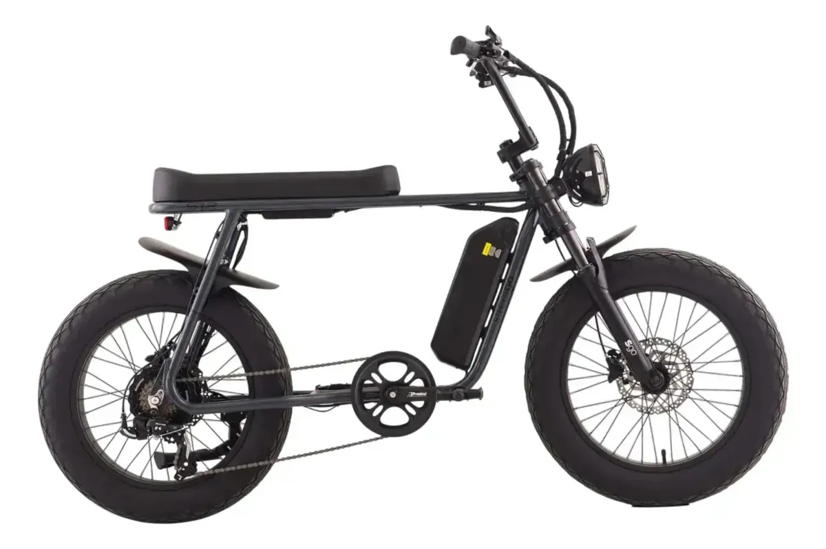 Bicicleta elétrica Oggi Streetgo S12 aro 20, quadro urbano com bateria integrada e suspensão dianteira double crown